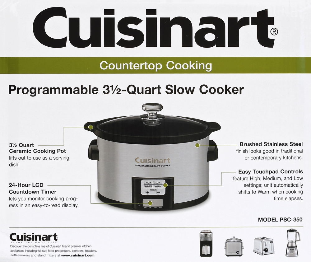 Cuisinart Slow Cooker, Programmable, 3-1/2 Quart