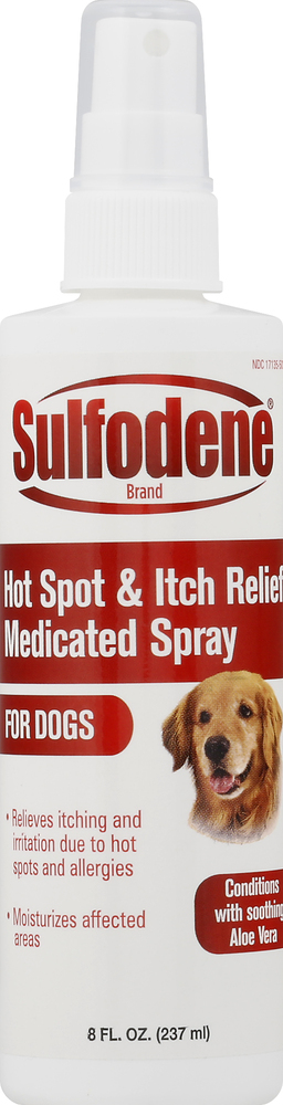 Sulfodene Medicated Spray Hot Spot Itch Relief for Dogs