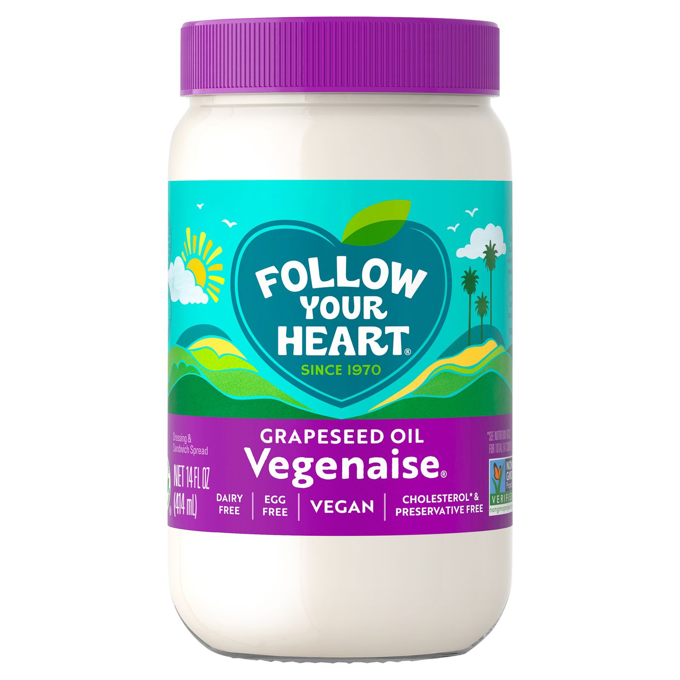 Follow Your Heart Veganaise Dressing & Sandwich Spread, Grapeseed Oil-Main