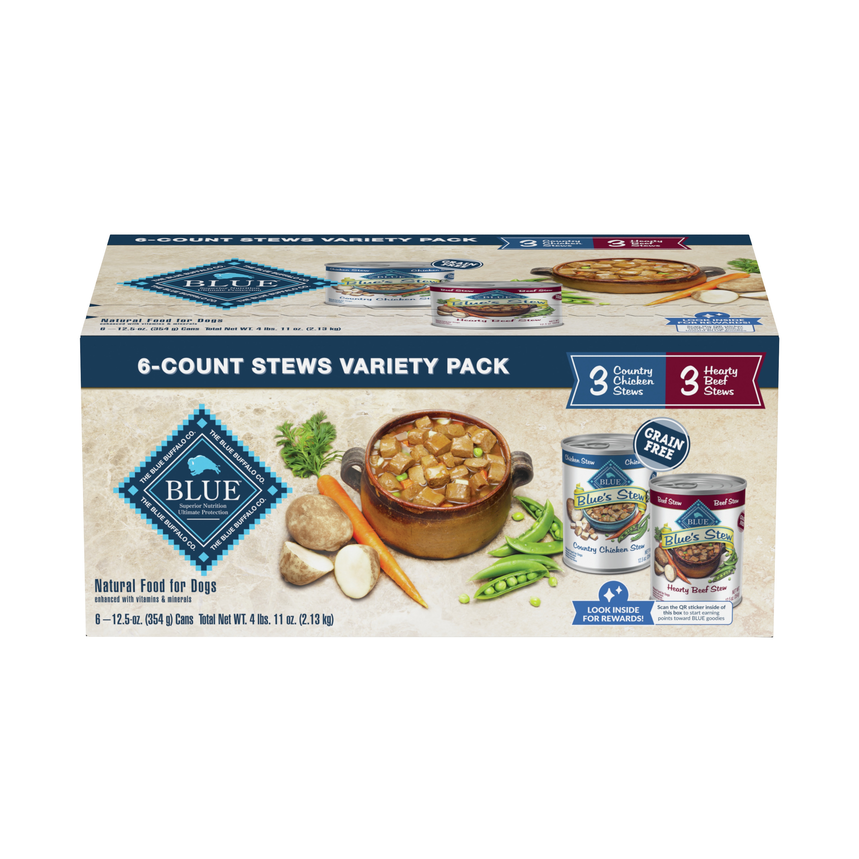 Blue buffalo chicken stew top