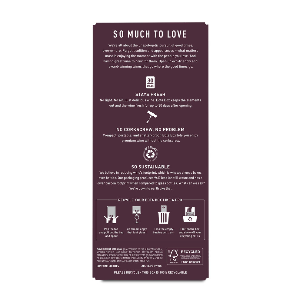 Bota box old vine zinfandel best sale