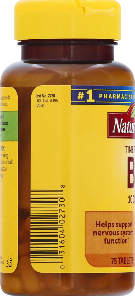 Nature Made Time Release 1000 mcg Vitamin B12-Planogram-Left