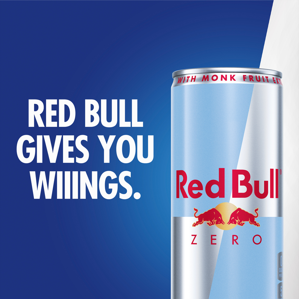 Red Bull Zero Energy Drink with 114mg Caffeine, Taurine & B